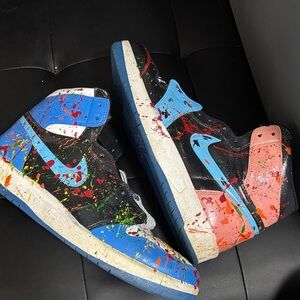 Jordan Multicolor Splatter Sneakers